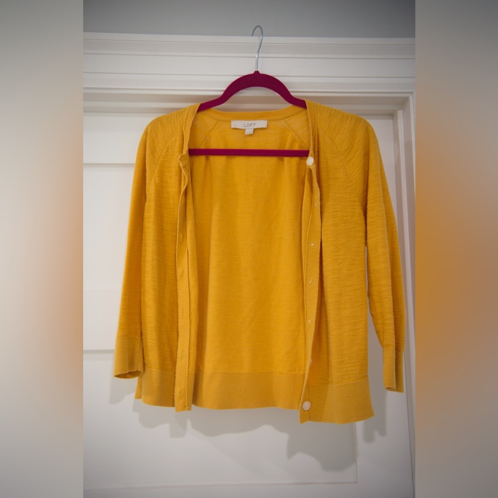 Loft Yellow Summer Weight Sweater